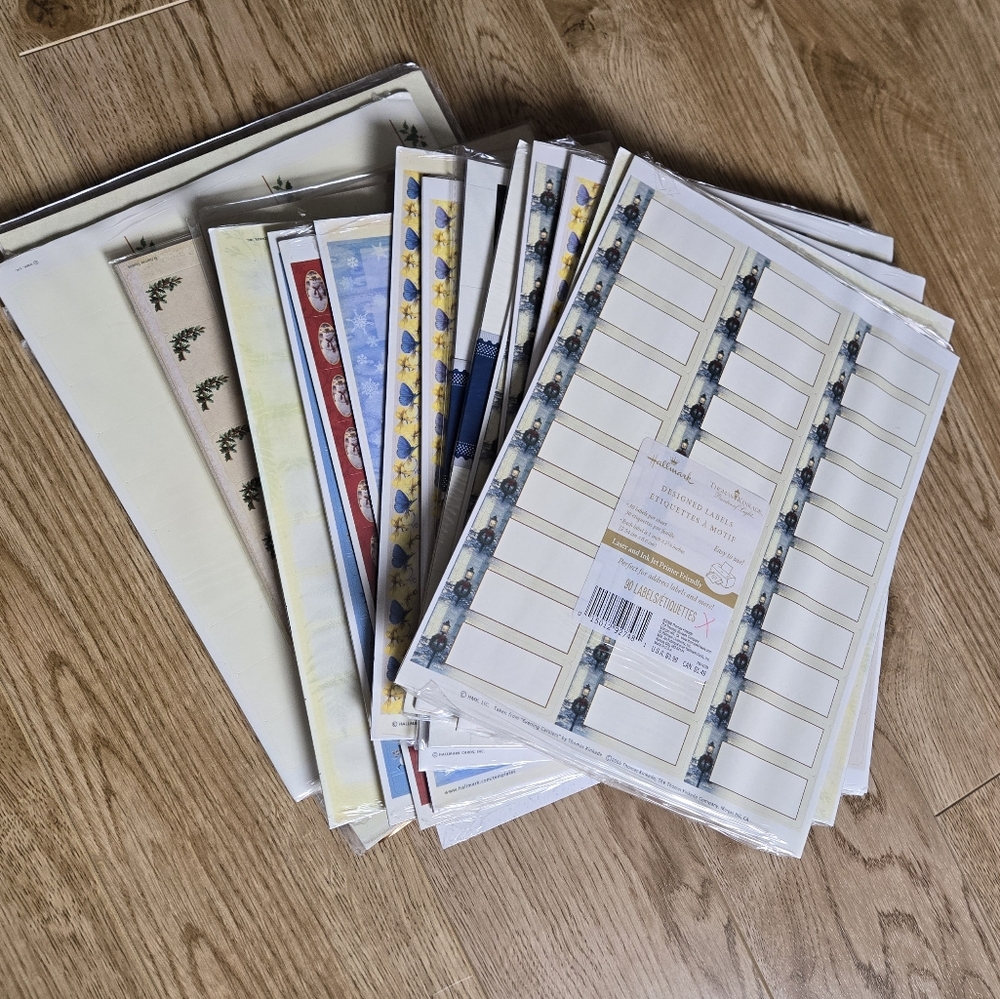 20 Packs Labels - Over 1500 Assorted Printer Friendly Labels